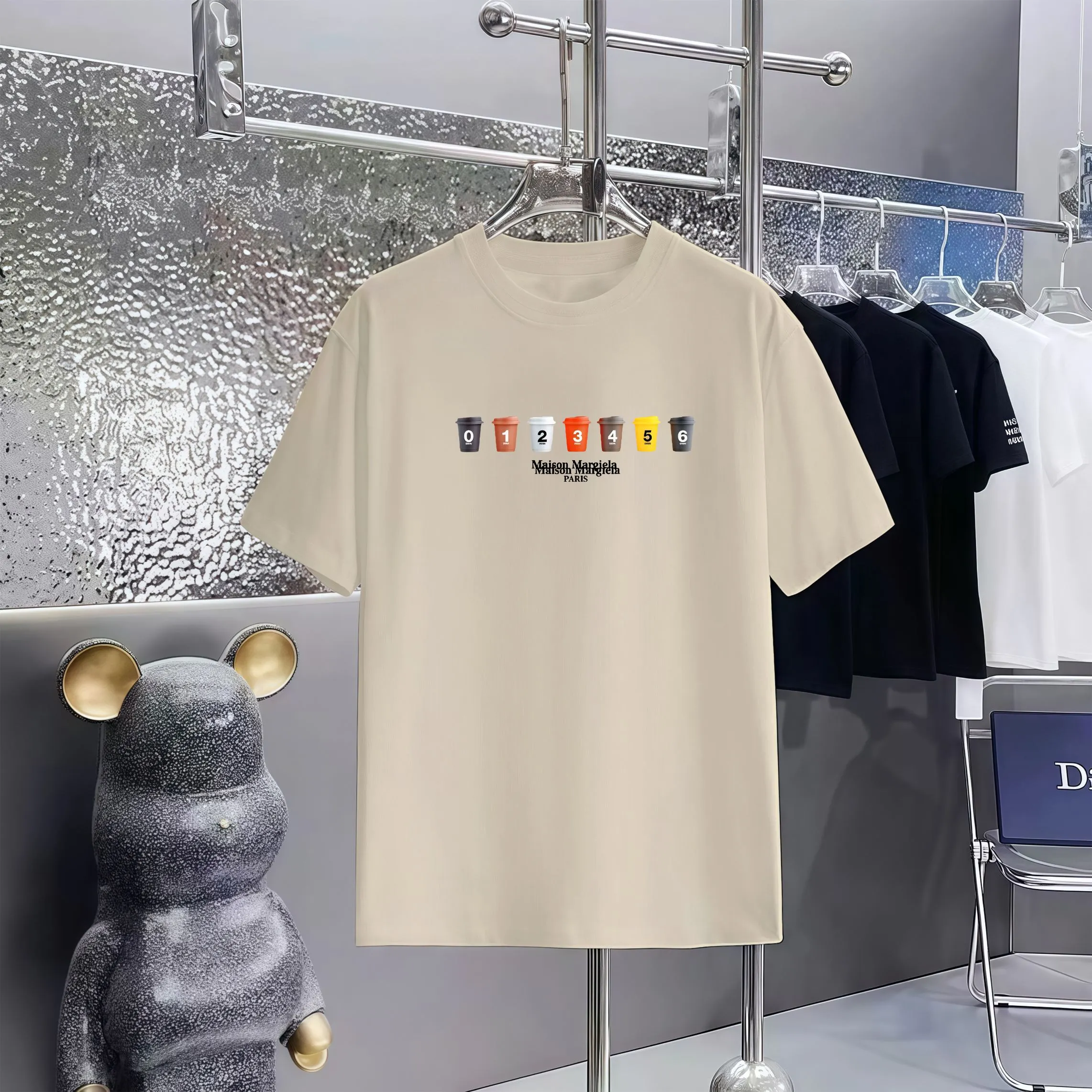 Maison 1:1 300 1×1 Same Style logo OXS 200 ：Black，White， ，Red， Gray Size：XS-L